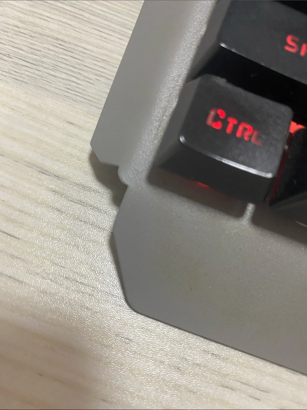 Mechanical Gaming Keyboard Keycap Set - Black with Red Legends
